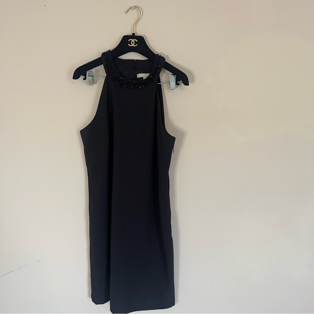 𝅺Banana Republic Embellished Halter Neck Cocktail Dress - Picture 8 of 10